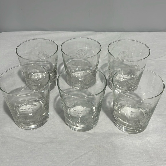 Pan Am Glasses Jet Clipper 1965 Inaugural Flight NY To Port-A-Prince Set Of 6 - Picture 9 of 16